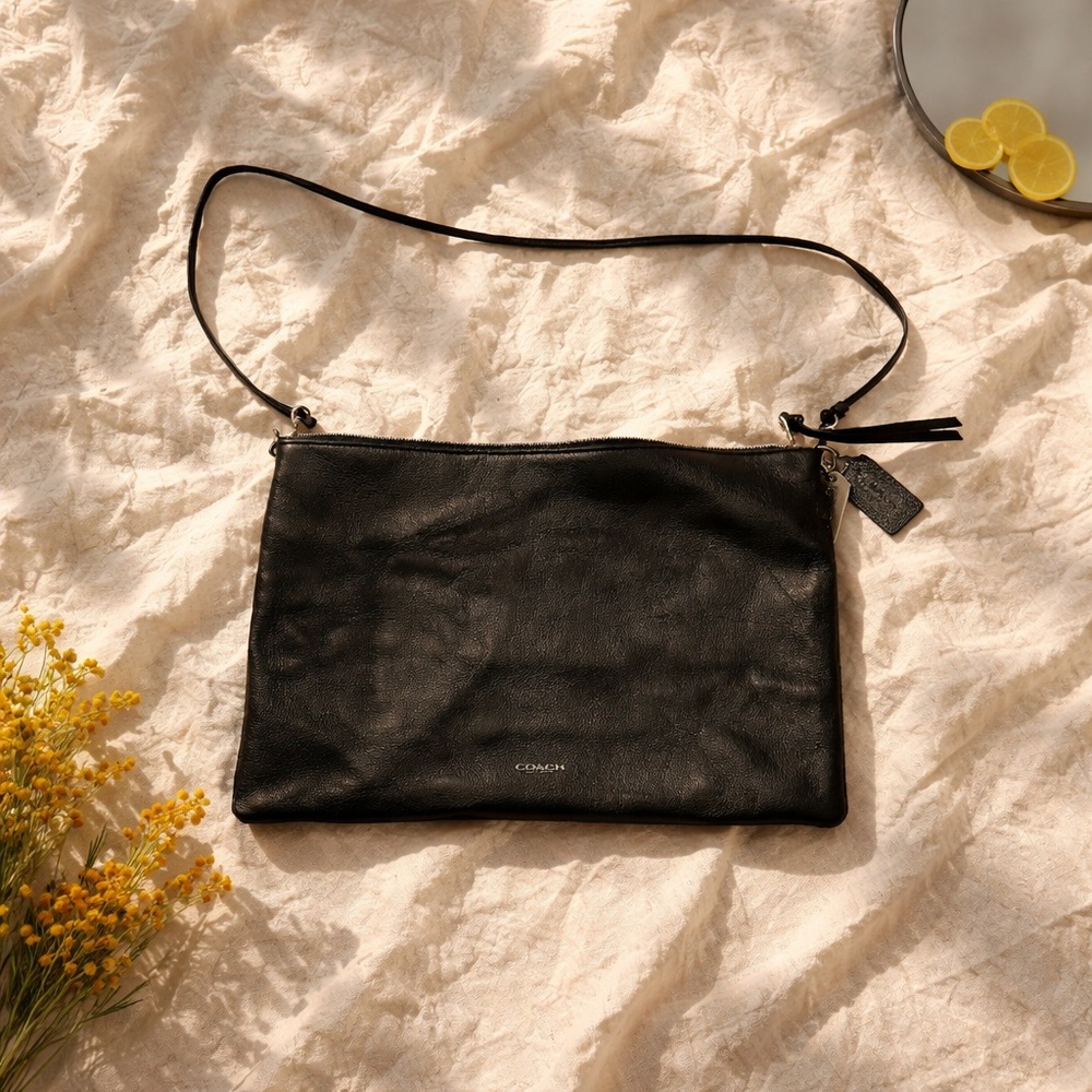 Coach 29461 Bleecker Black Leather Crossbody Bag